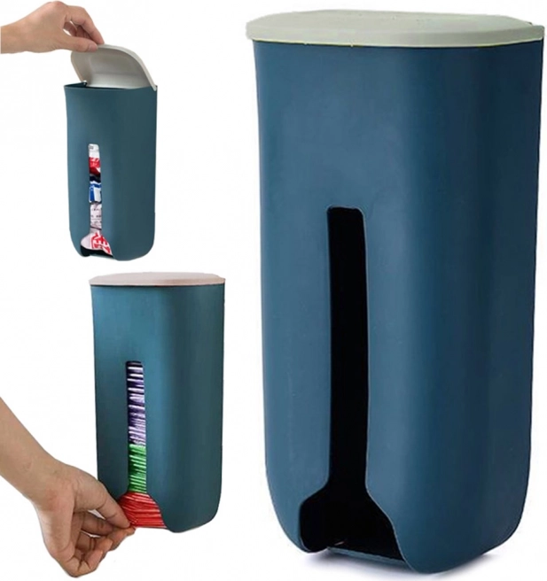 Wandorganizer voor plastic zakken met uitgifteopening