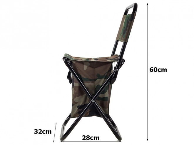 Chaise pliante de pêche/camping avec sac