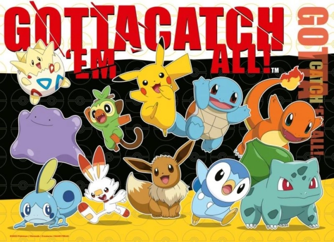 Pokémon puzzle 4x100 pieces