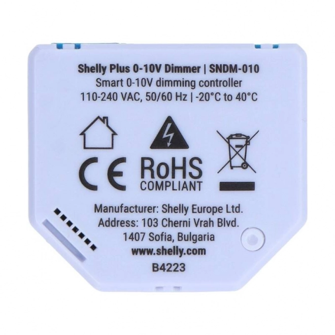 Variateur de lumière Shelly Plus 0-10V WiFi/Bluetooth