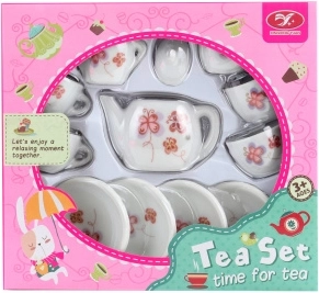 Service à thé en porcelaine avec papillons pour enfants