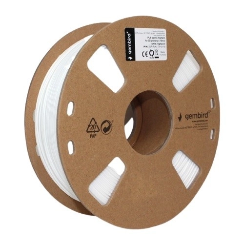 Filament voor 3D-printer PLA/1,75 mm/1kg/wit
