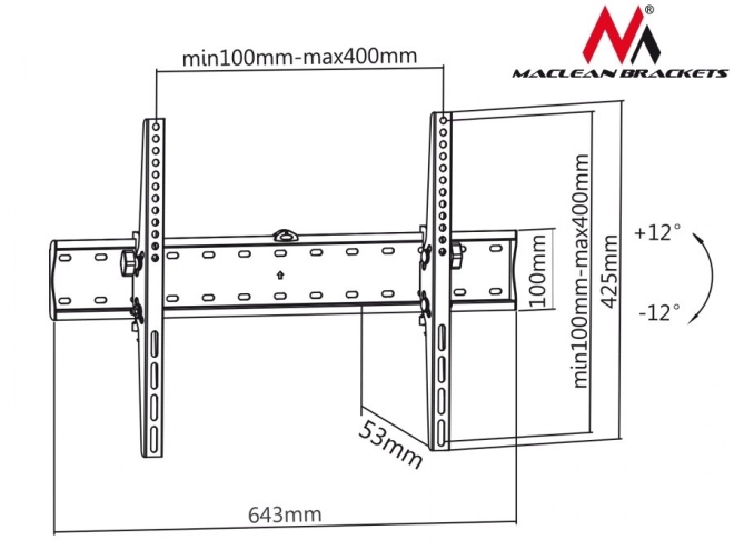 Wall Mount for TV 37-85 Inches