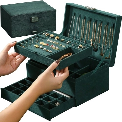 Elegant Green Jewelry Box