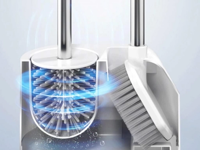 Siliconen wc borstel 2in1