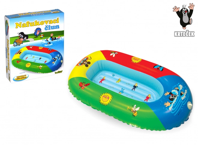 Opblaasbare kinderboot met Kleine Mol
