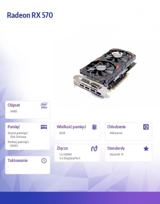 Grafische kaart AFOX Radeon RX 570 8GB