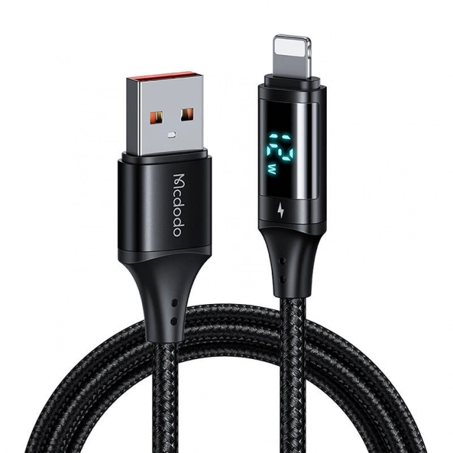 Gegevenskabel met digitaal display USB naar Lightning Mcdodo, 1,2 m