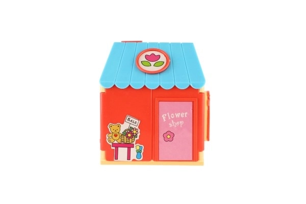 Plastic huisje met huisdier
