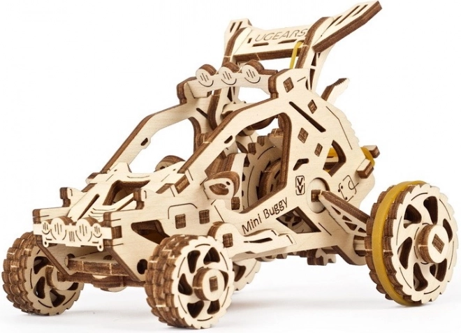 Puzzle mécanique 3D en bois mini buggy UGEARS, 80 pièces
