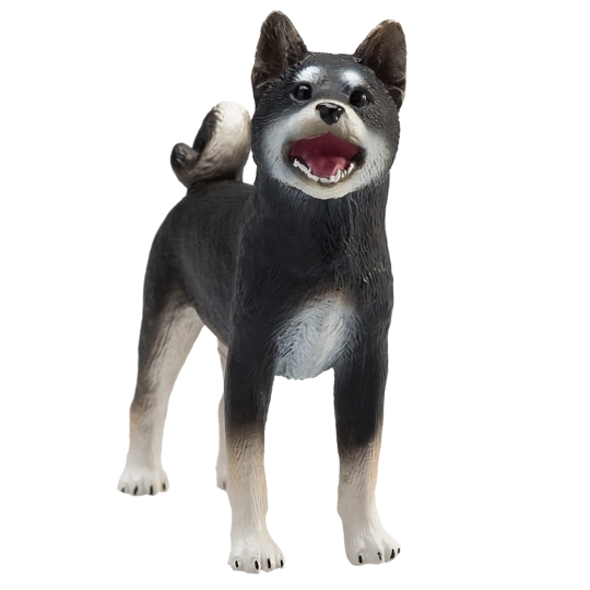 Mojo Hund Shiba-Inu schwarz – realistische Figur