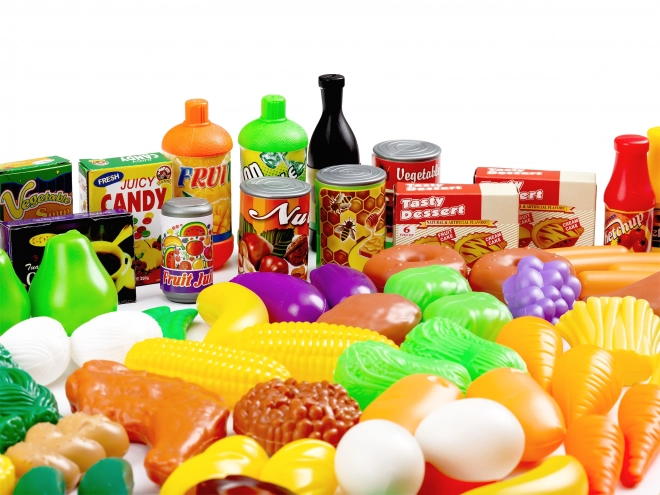 Plastic fruit en groente voor de keuken 120 stuks