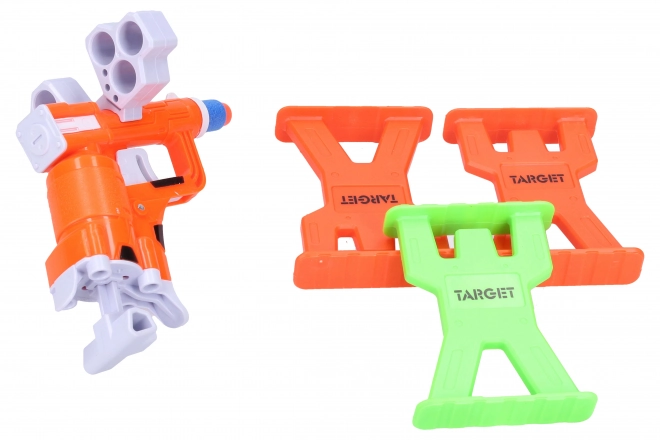 Pistool met drie doelen