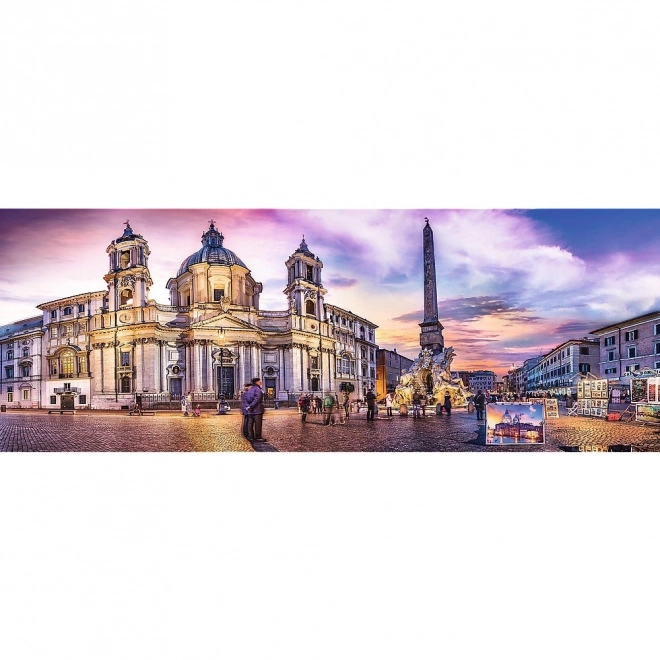 Puzzel 500 stukjes panorama - Piazza Navona, Rome