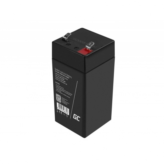 Onderhoudsvrije batterij AGM VRLA Green Cell AGM37 4V 4Ah (voor alarm, kassa, speelgoed)