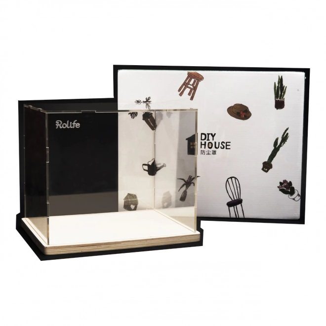 Plexiglas behuizing voor miniatuurhuis modellen