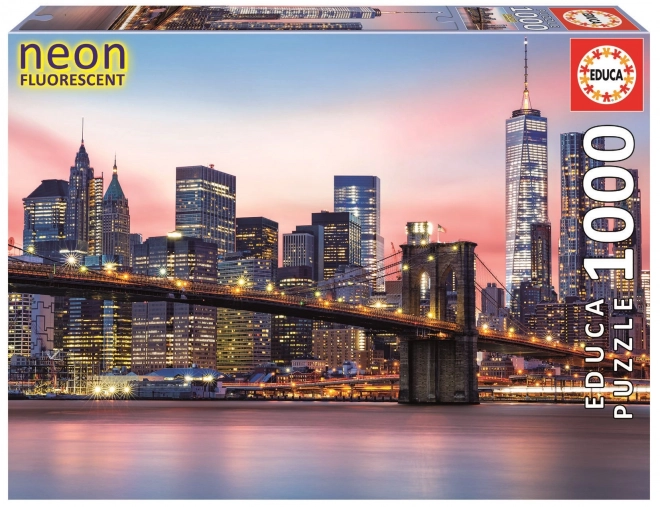 Lichtgevende Educa-puzzel Brooklyn Bridge New York 1000 stukjes