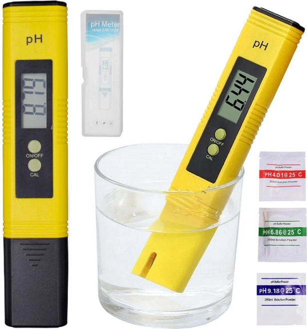 Digitales pH-Meter für Wasseruntersuchung