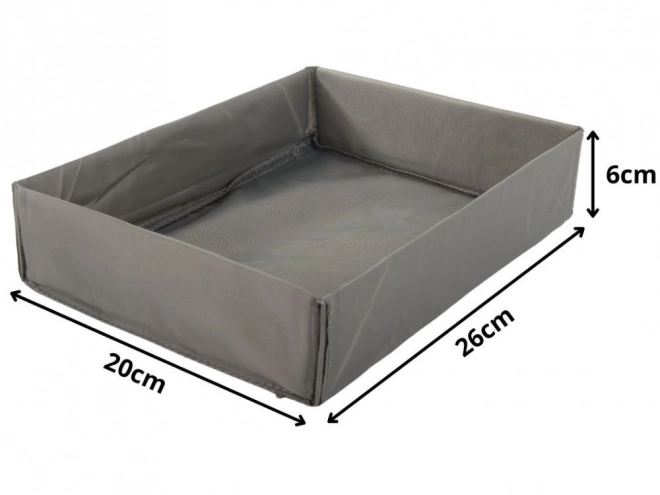 Organisateur de vêtements pour tiroir de dressing gris