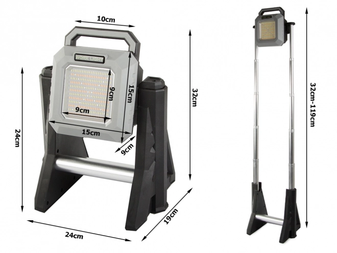 Portable LED Tripod Floodlight with Adjustable Brightness