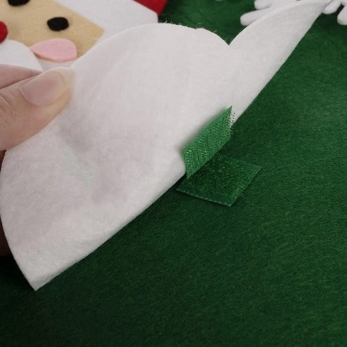 DIY Filz-Weihnachtsbaum mit Dekorationen 90 cm