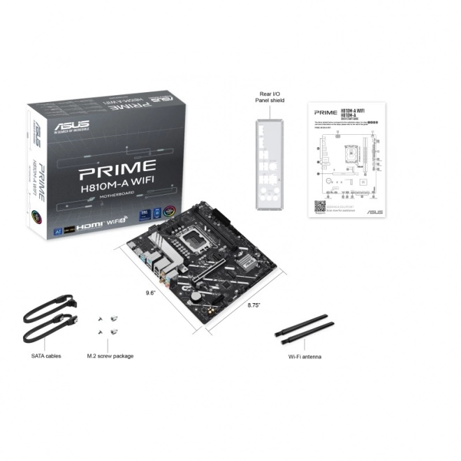 Moederbord ASUS PRIME H810M-A WiFi mATX met USB-C en DDR5