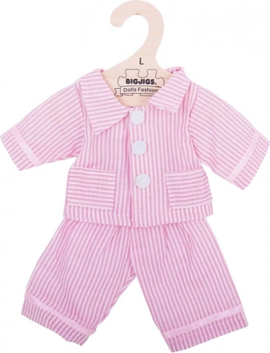 Pink striped pajamas for 38 cm doll
