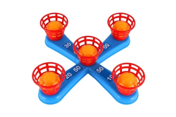 Ring Toss Game with Cross and Baskets