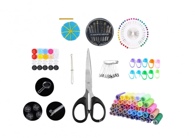Grande boîte à couture dans une valise à outils 228 pièces