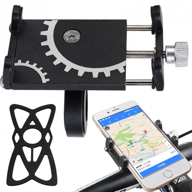 Aluminium steuntje voor mobiele telefoon voor fietsstuur