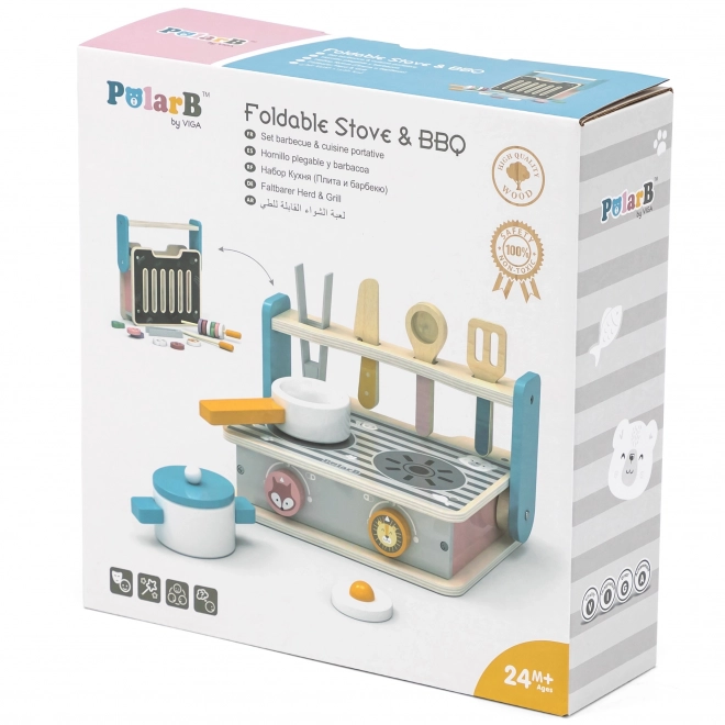 Wooden Stove and Grill