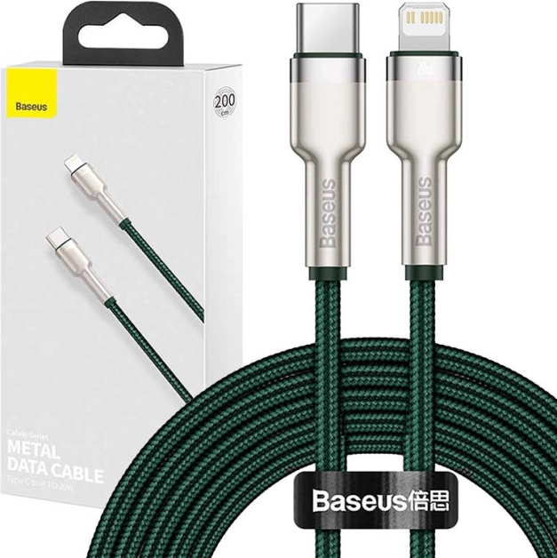 Baseus USB-C to Lightning Cable 2 m Green