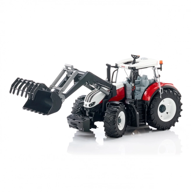 Bruder tractor Steyr Terrus CVT met voorlader