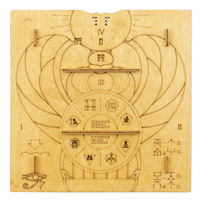 EscapeWelt Holz-Puzzle-Pyramide