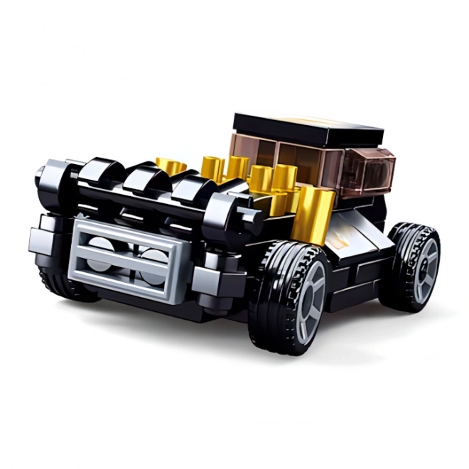 Opwindbare auto zwart Mod Rod bouwset