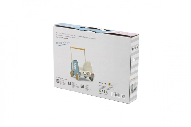 Houten loopwagen - olifant