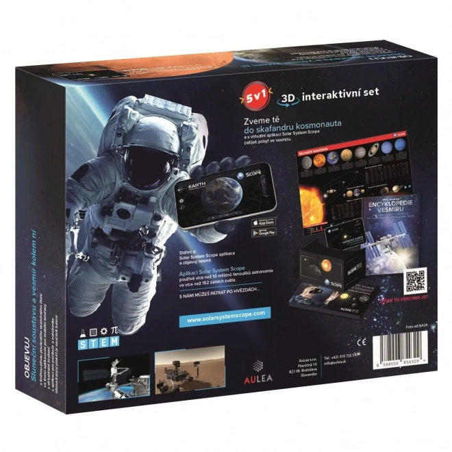 Gids voor de ruimte 5v1 interactieve set 3D in doos 33x26x6cm