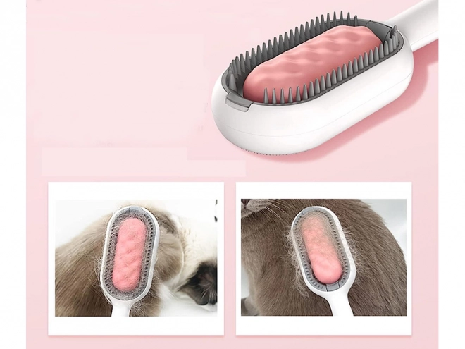 Silicone Pet Grooming and Cleaning Brush 3-in-1