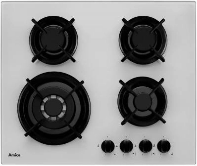 Table de cuisson à gaz en verre avec brûleur WOK 13 cm
