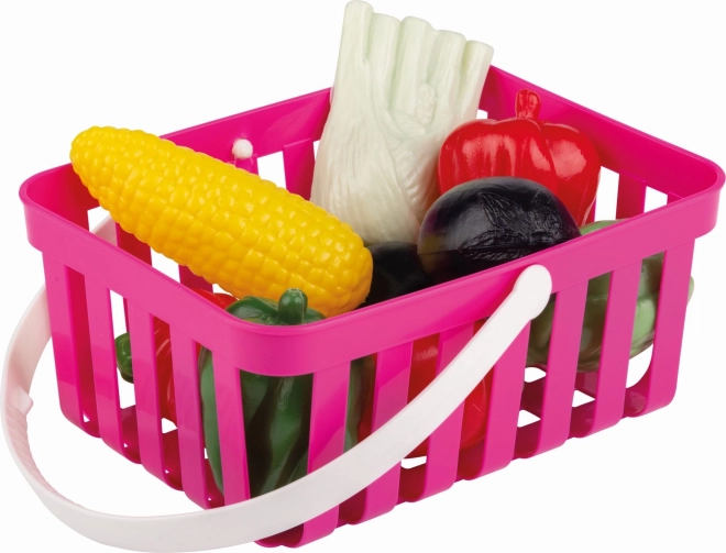 Androni Boodschappenmand met Groenten 10 stuks – Roze