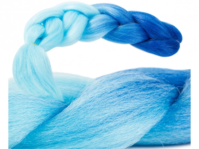 Synthetisch haar voor ombre blauwe vlechten