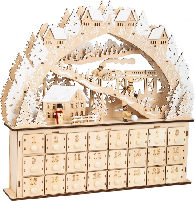 Adventskalender Skifahrer
