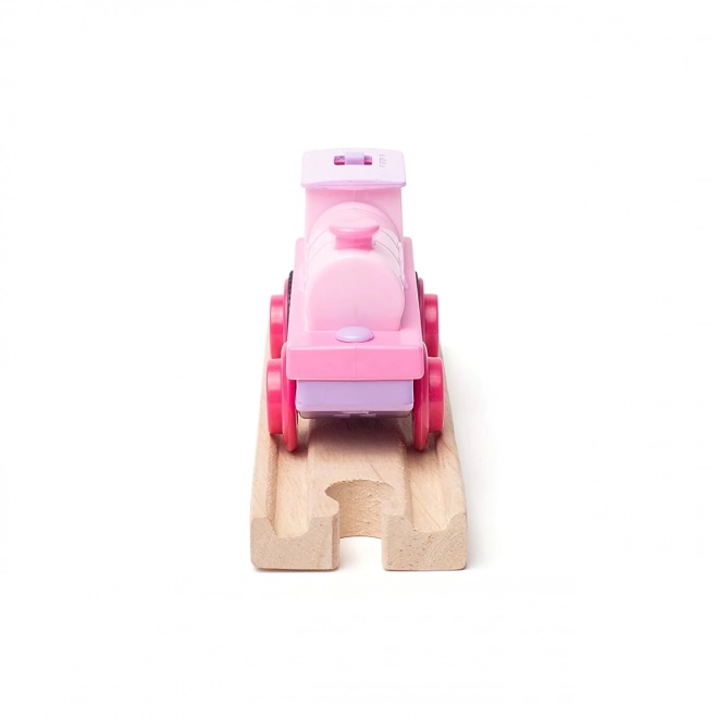 Bigjigs Rail Elektrische Locomotief Sterke Roze