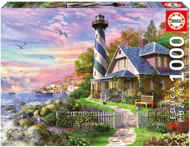 Educa Puzzel Vuurtoren in Koraalbaai - 1000 stukjes
