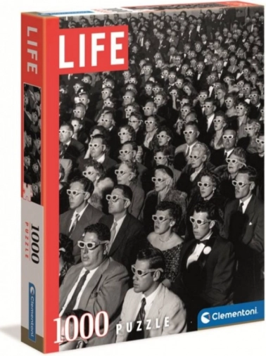 Iconic LIFE motif in black and white