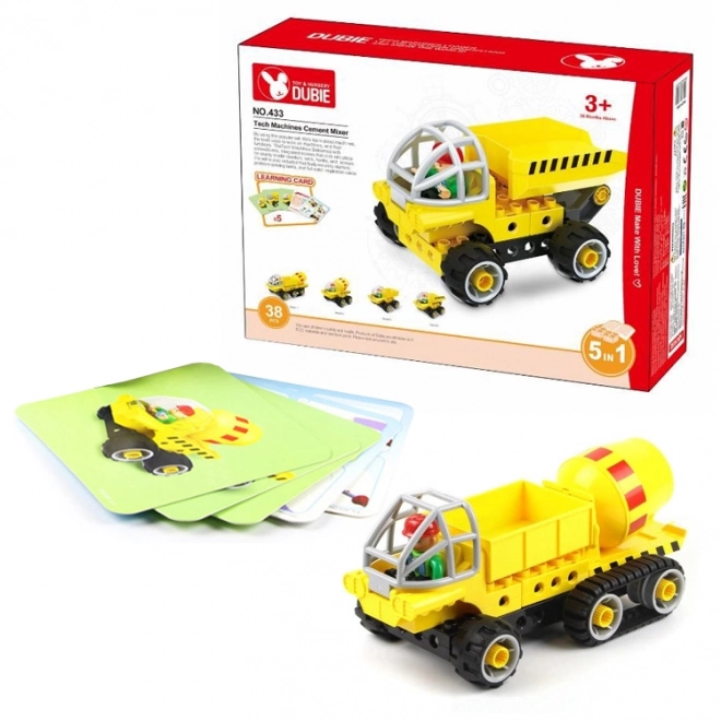 Bouwstenen Betonmixer 5in1 (38 stenen+5 kaarten)