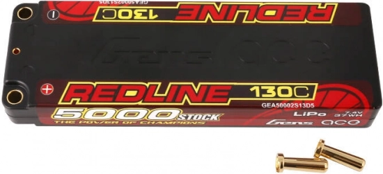 LiPo-accu Gens Ace Redline 5000 mAh 7,4 V 130C 2S1P hardcase HV