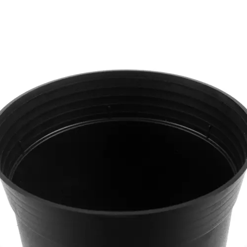 Set mit schwarzen Plastikblumentöpfen - 500 Stück