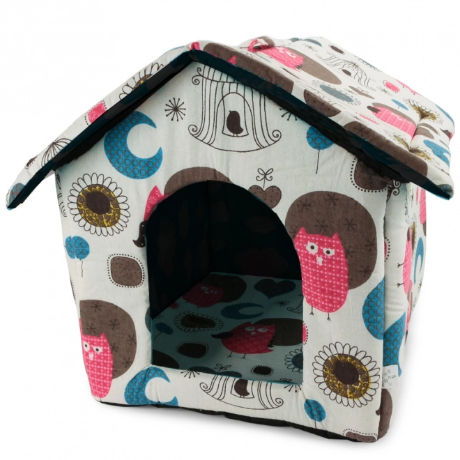 Huis voor honden en katten XL kleurrijke wielen met zwarte kern