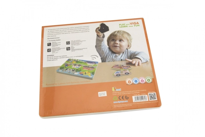 Houten geluids puzzel vervoermiddelen Viga